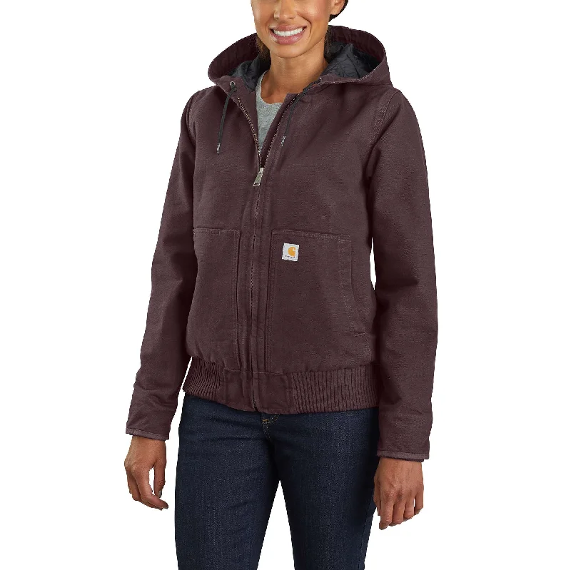Loose Fit Washed Duck Insulated Active Jac Rugged Women's Outdoor 