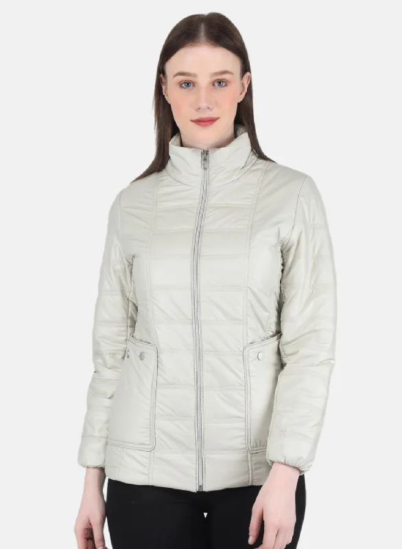 Women Green Solid Jacket Minimalist Women's Casual