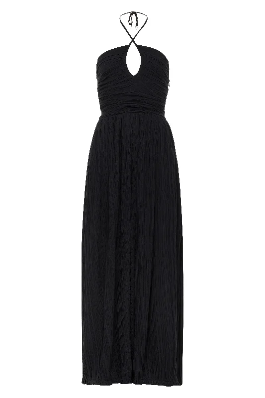 Pleated Carmen Jumpsuit - Final Sale Relaxed Women's Beachy