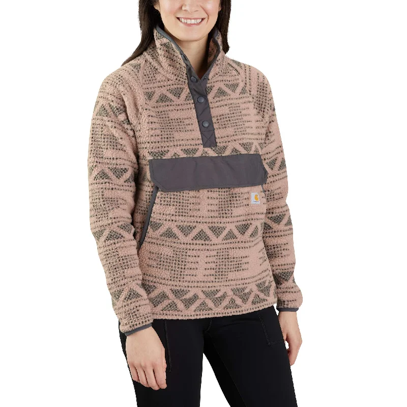 Relaxed Fit Fleece Pullover Stylish Women's Tropical 