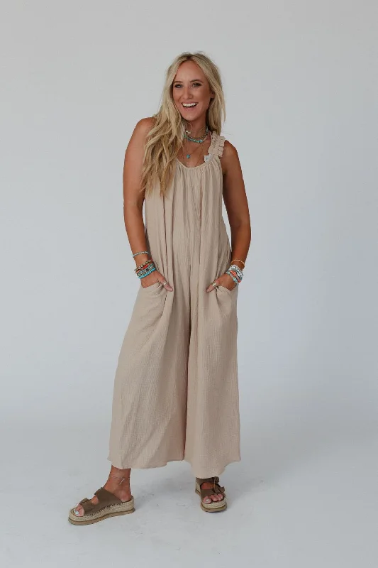 The Nest Seraphina Jumpsuit - Khaki