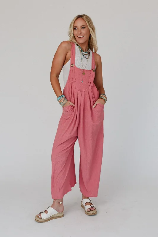 The Nest Serenity Wide Leg Jumpsuit - Marsala