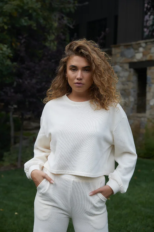 Stella Cream Knit Top Athletic Women's 
