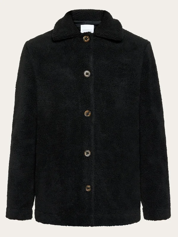Teddy overshirt jacket - GRS/Vegan - Black Jet Gym