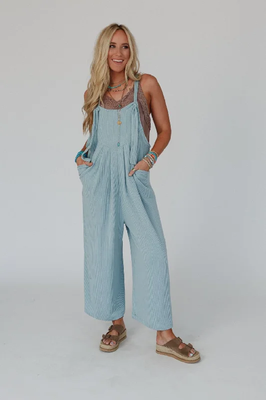 The Nest Urban Light Textured Jumpsuit - Sage Dark Cashmere