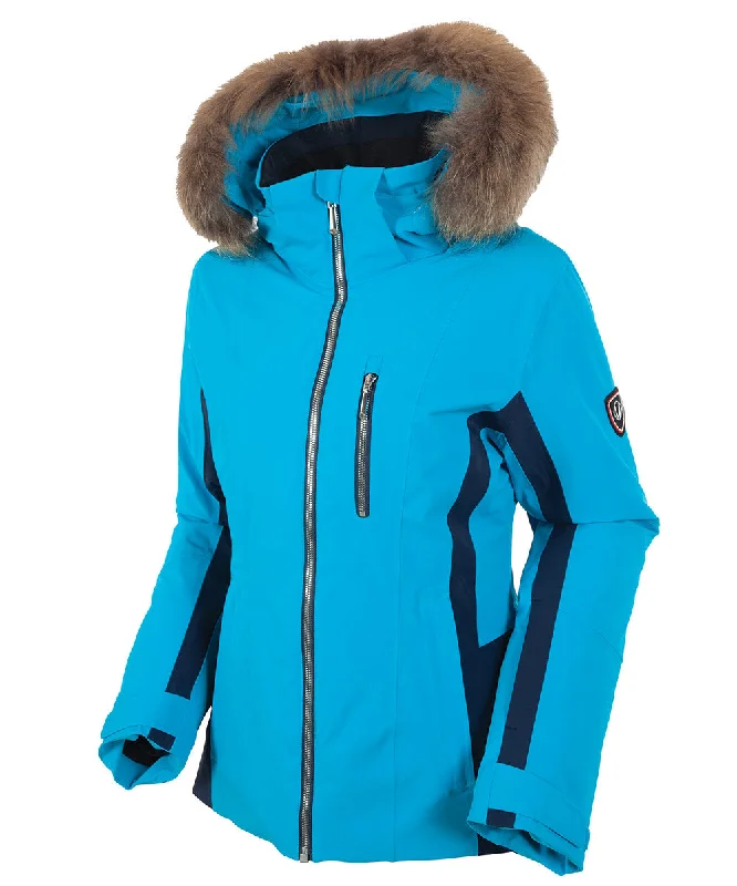 Women's Rae Insulated Jacket with Removable Fur Ruff Stylish Women's Tropical 