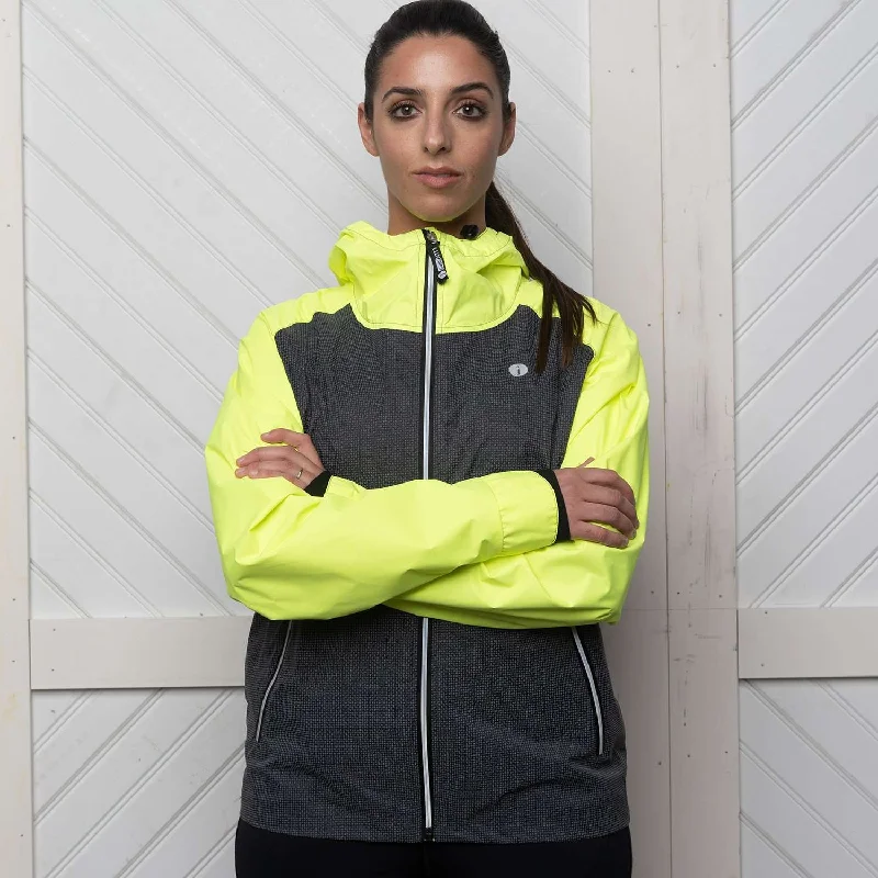 Waterproof Reflective Women's Colorado Jacket in Flo Lime/Graphite Modern Women's 