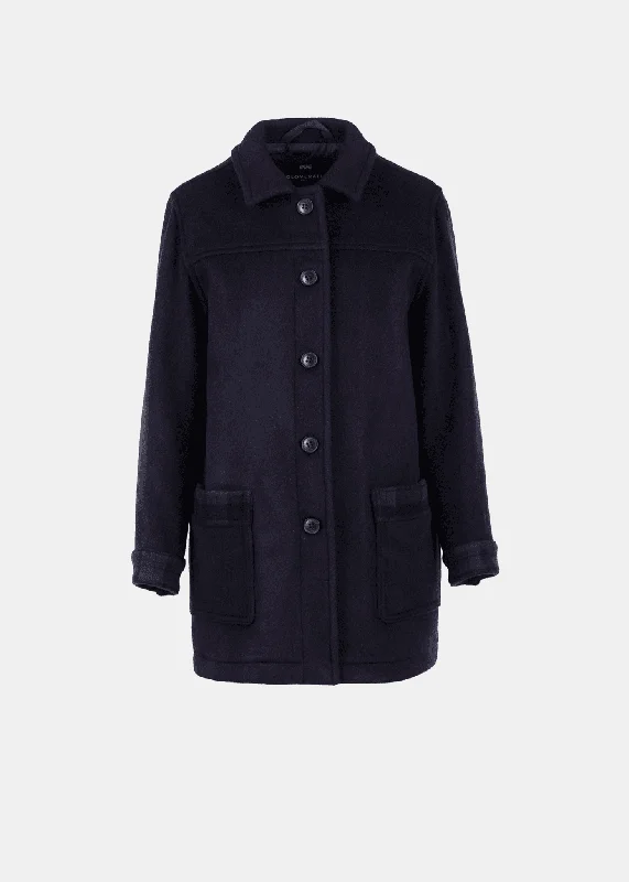 Women's George Jacket Navy Blackwatch Laid - back Women's Style