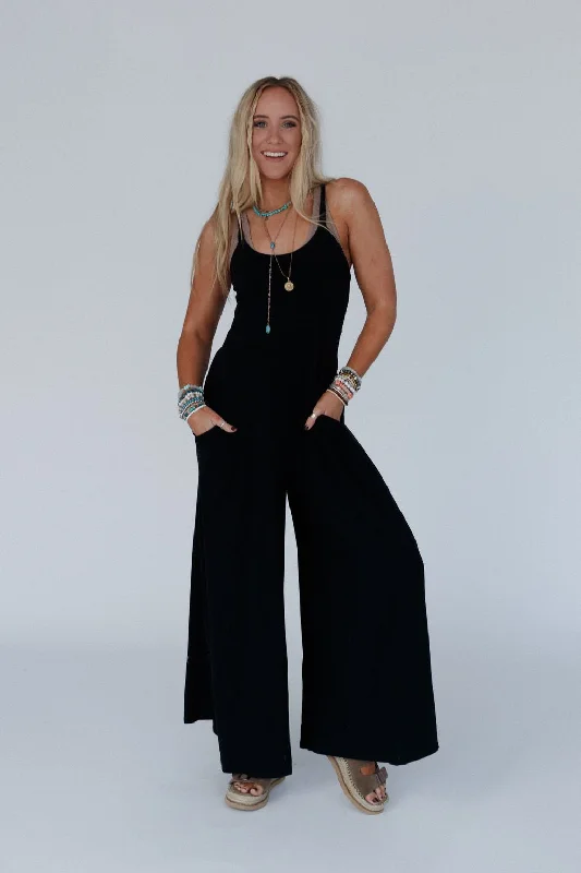 Wylder Wide Leg Jumpsuit - Black