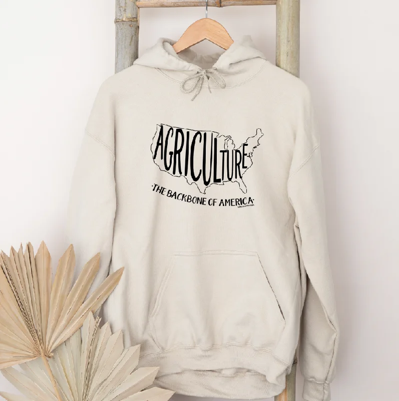 Agriculture The Backbone Of America Hoodie (S-3XL) Unisex - Multiple Colors! Relaxed Women's Beachy