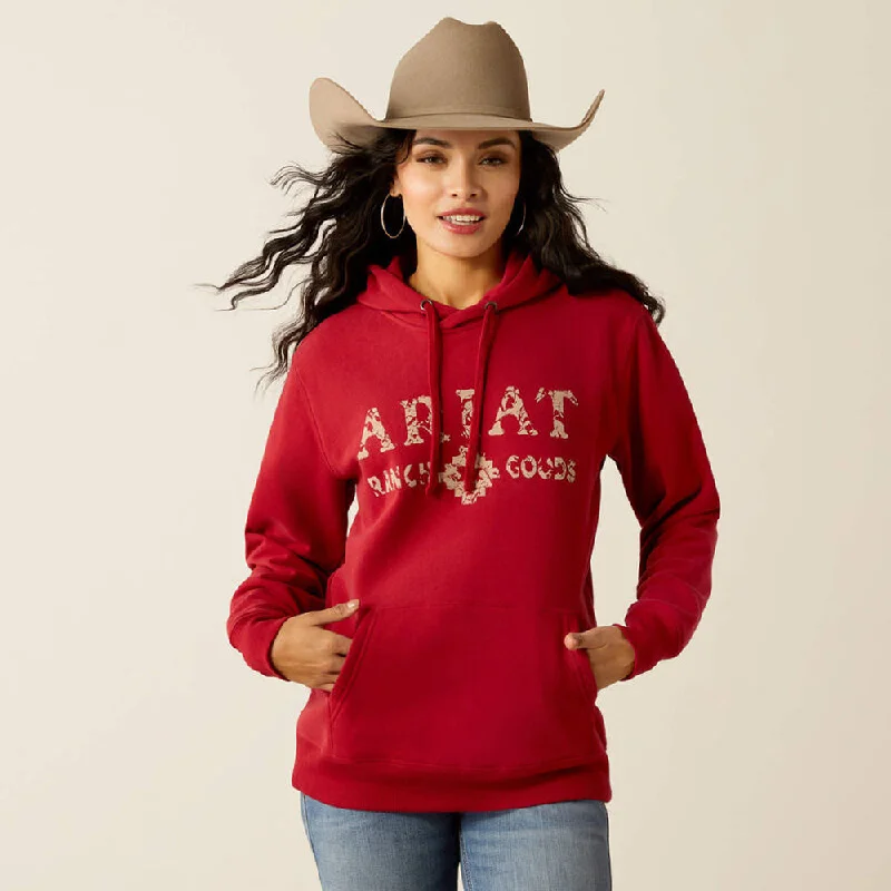 Ariat 10052410 Women's Ranch Goods Hoodie Sweatshirt Youthful Women's Pop