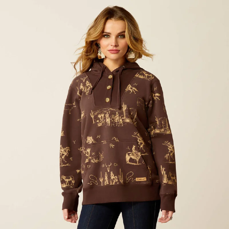 Ariat 10052413 Women's Ranchin Hoodie Sweatshirt Confident Women's Power