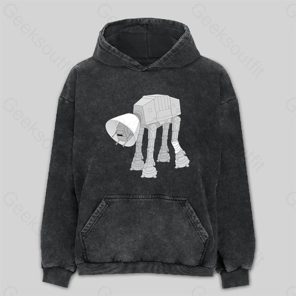 Battle Damage Washed Hoodie Bohemian Women's Free