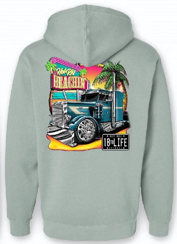 Beachin' Hoodie Cool Women's Distressed