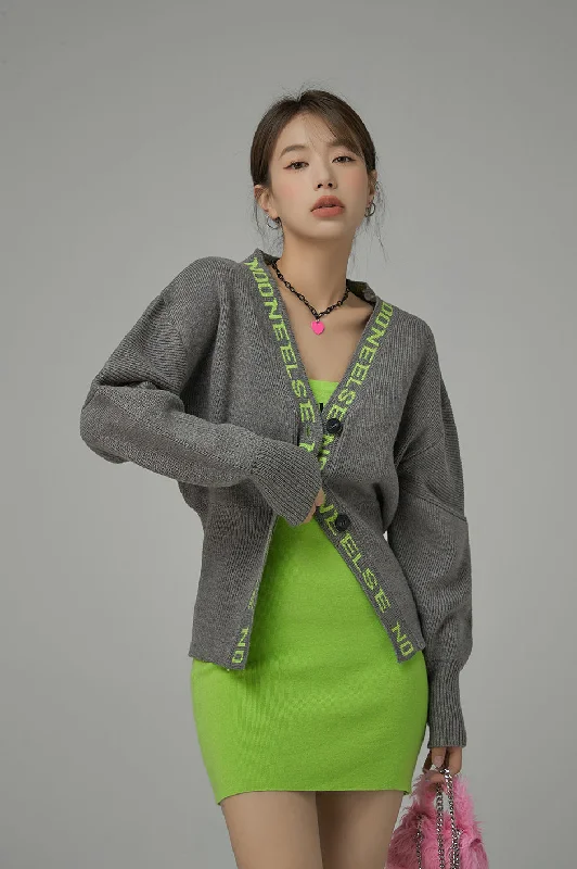 I Told The Stars About You Cardigan Monochromatic Office Style