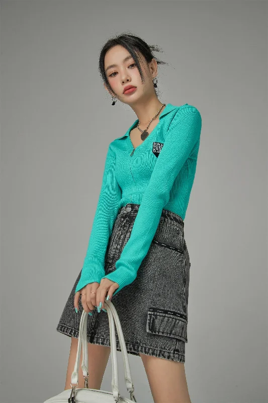 Cant Change You Zip Up Cardigan Traditional Women's 