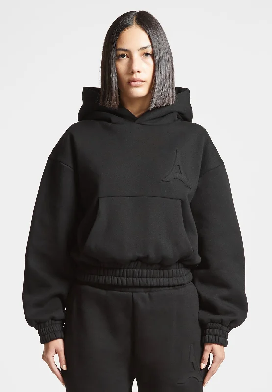 Éternelle Eiffel Embossed Hoodie - Black Women