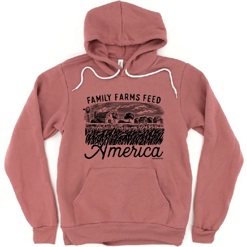 Family Farms Feed America Hoodie (S-3XL) Unisex - Multiple Colors! Sophisticated Women's Family Farms Feed America Hoodie (S-3XL) Unisex - Multiple Colors! Sophisticated Women's