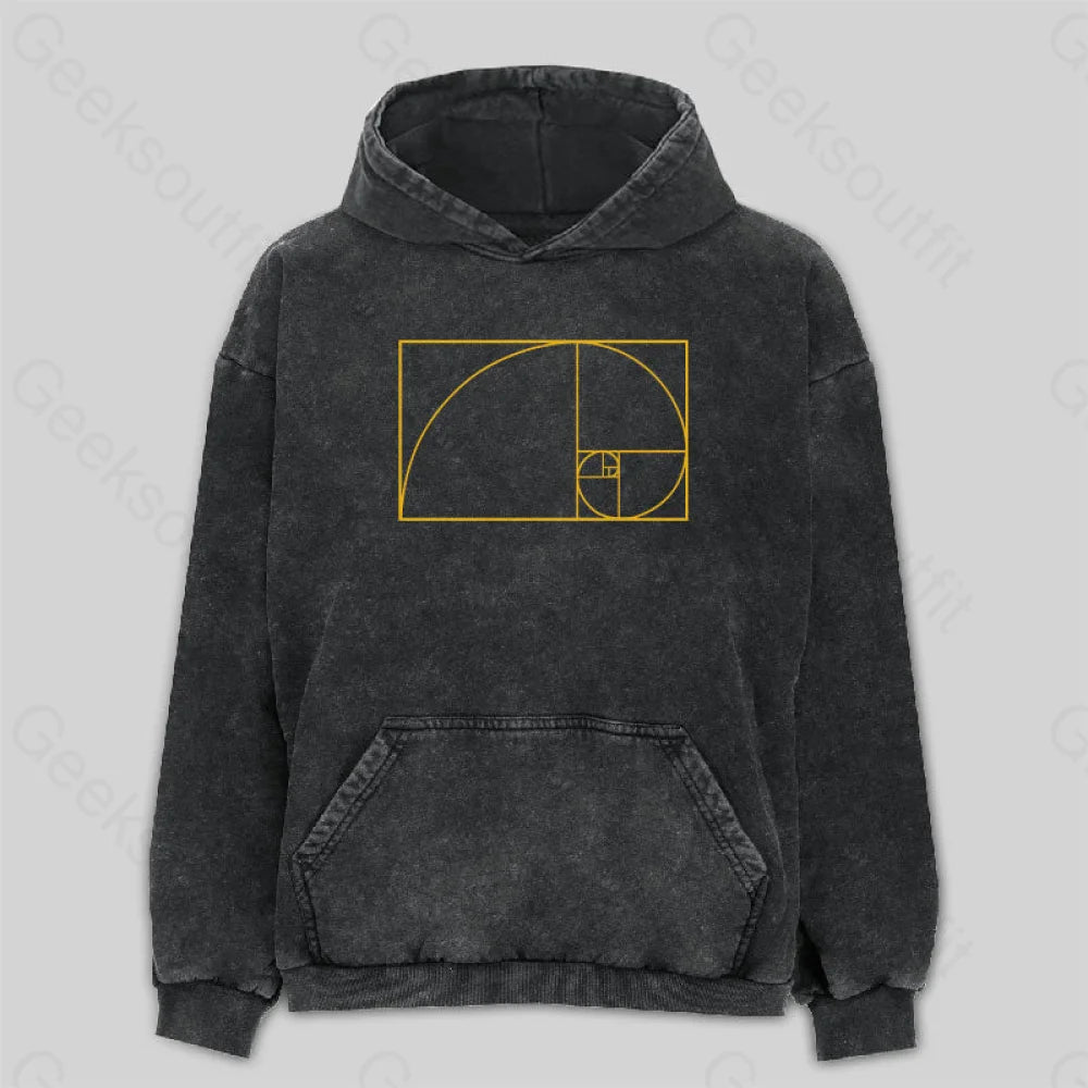 Golden Spiral Washed Hoodie Practical Women's Quick - dry