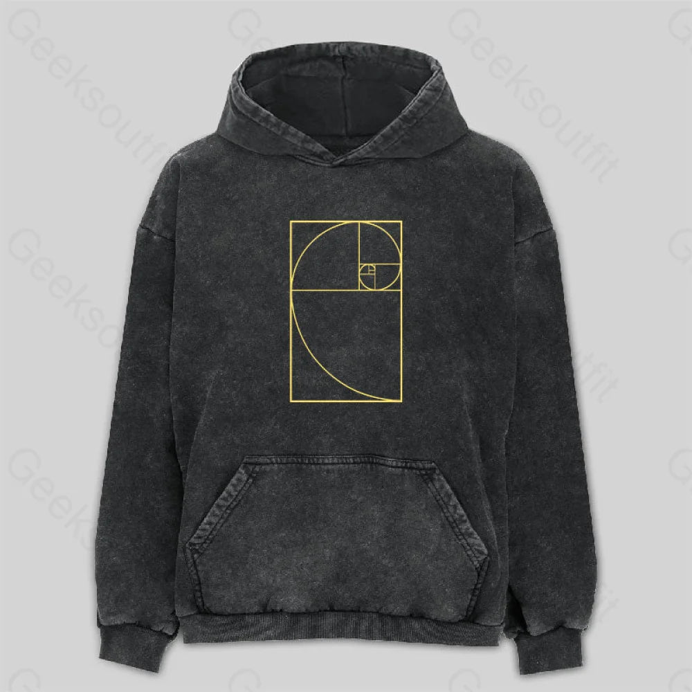 Golden Spiral Washed Hoodie Adventure