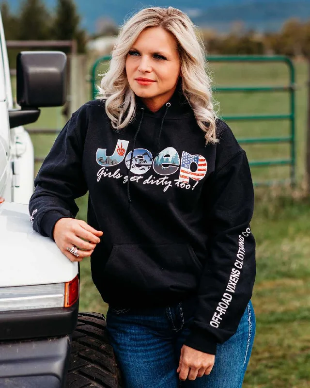 Jeep Girl Unisex Pullover Hoodie Sporty Women's Tennis