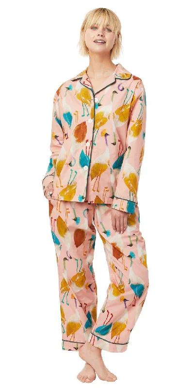 Long Sleeve Classic Pajama Set - Galapagos Australian Beach