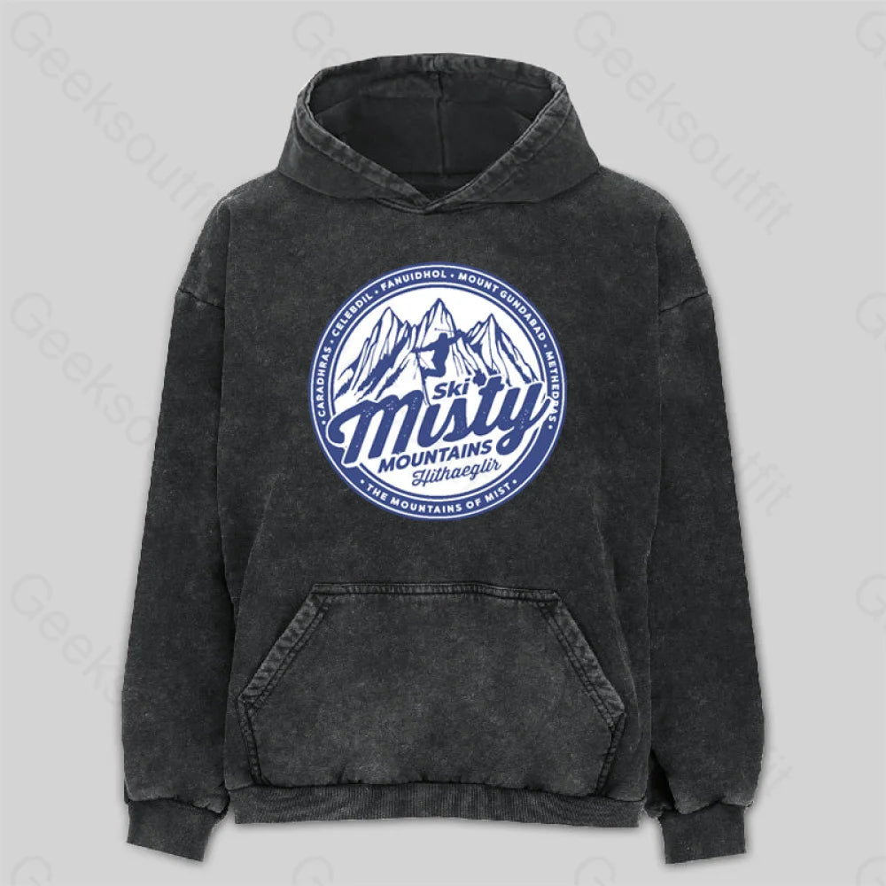 Misty Mountains Washed Hoodie European
