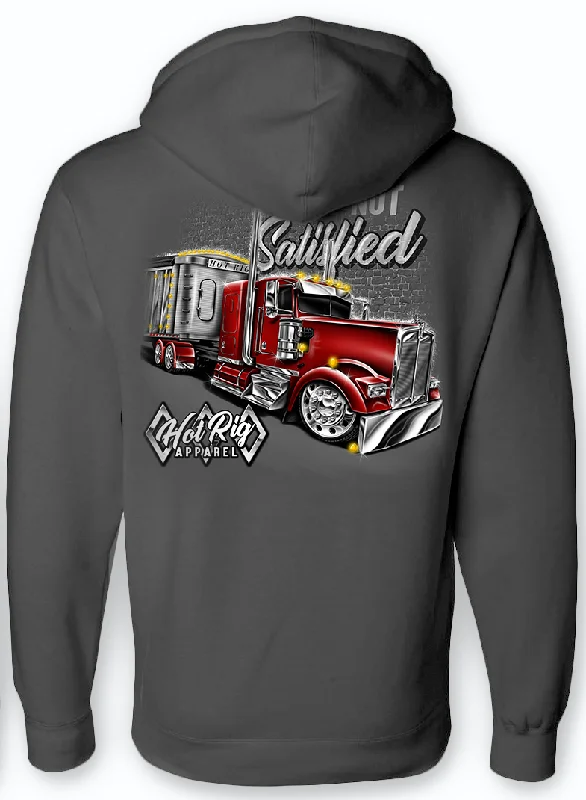 Not Satisfied Hoodie Casual Women's Loose - fitting