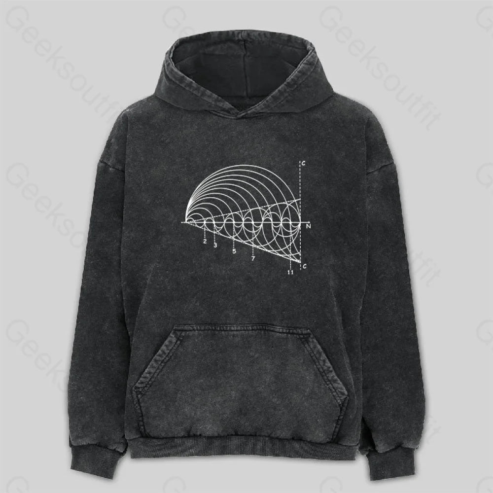 Prime Number Washed Hoodie Vintage Women's 1970S 
