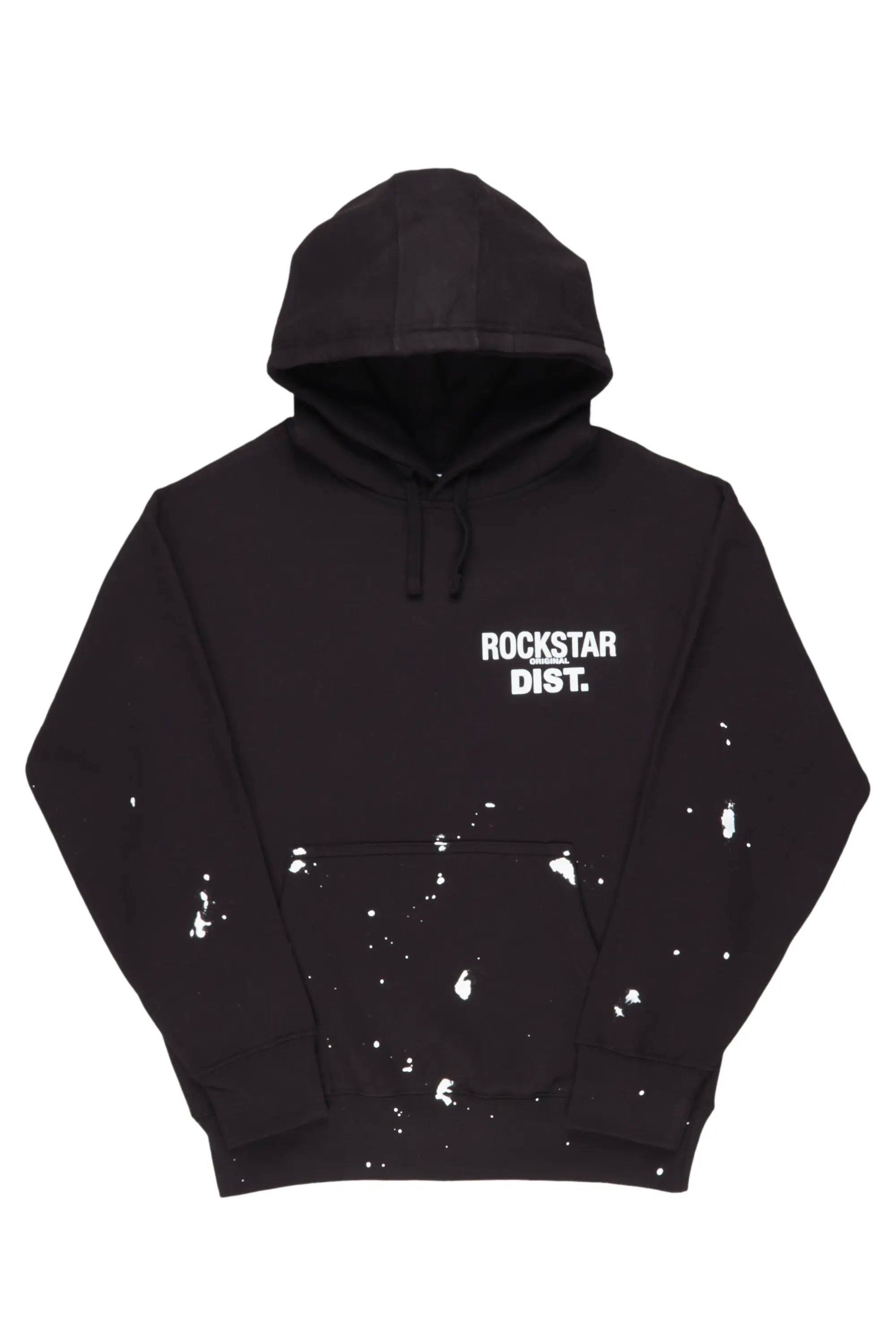 Nylia Black Oversized Hoodie Hip Women's Retro