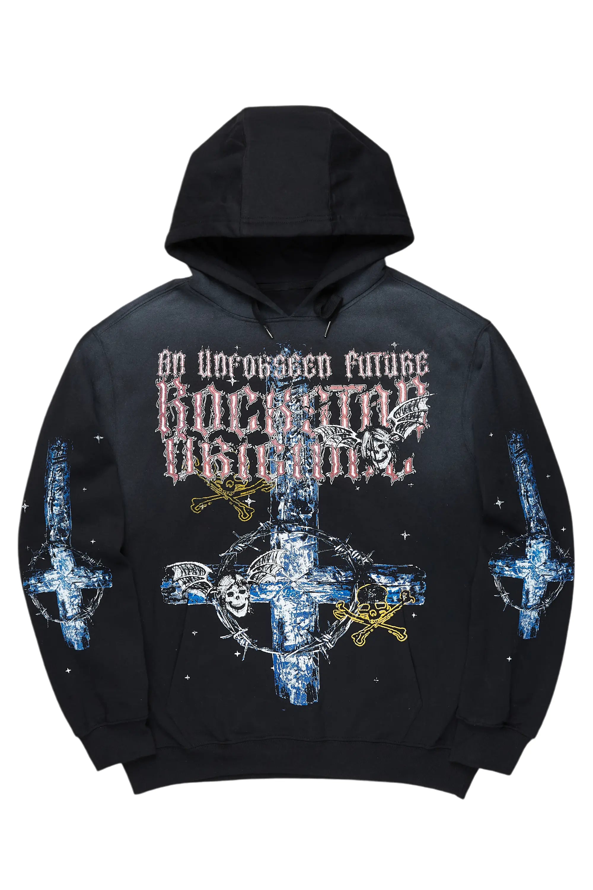 Danaysha Black Oversized Hoodie Artistic Women's Avant - 