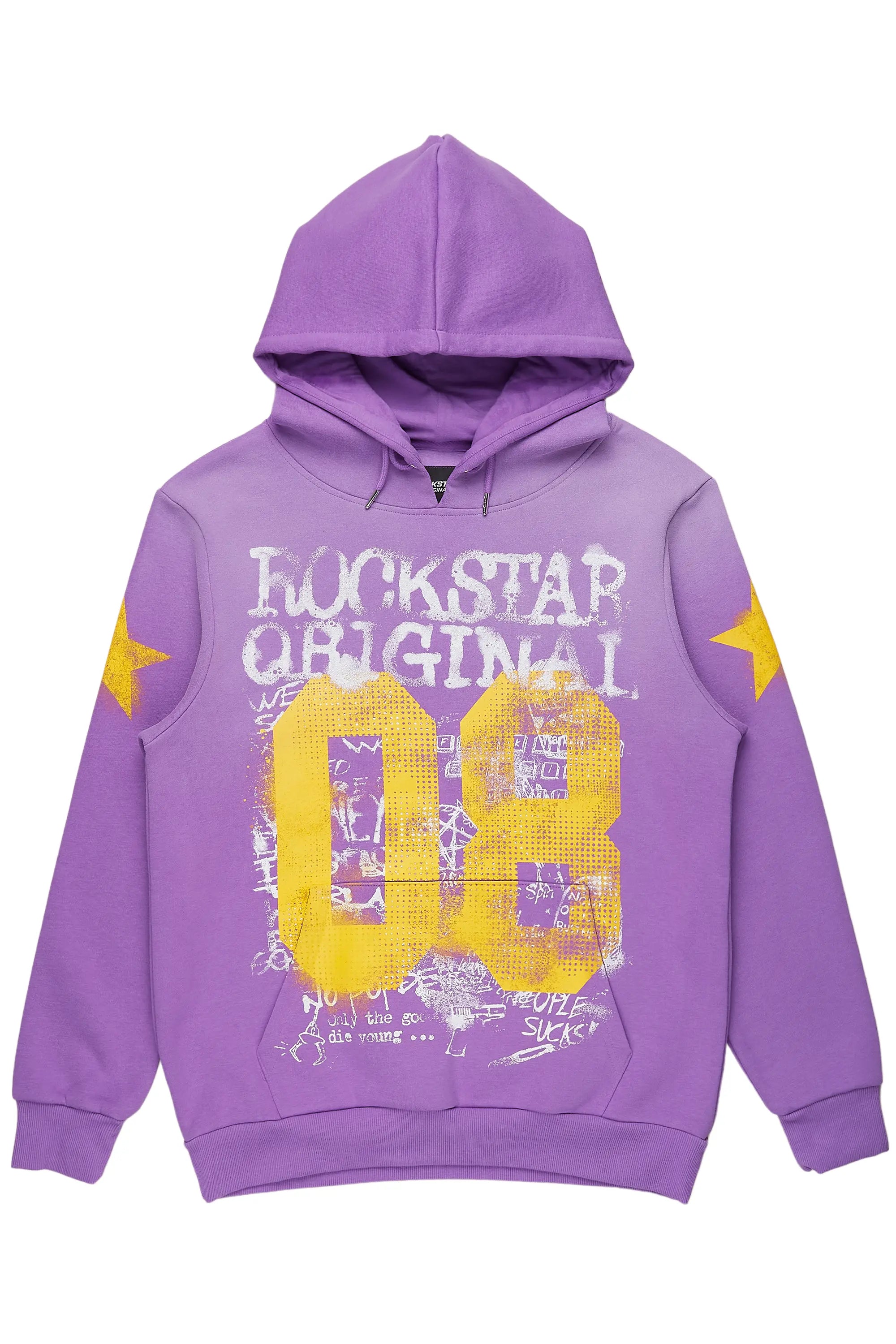 Aaliyah Purple Oversized Hoodie Practical Women's Quick - dry
