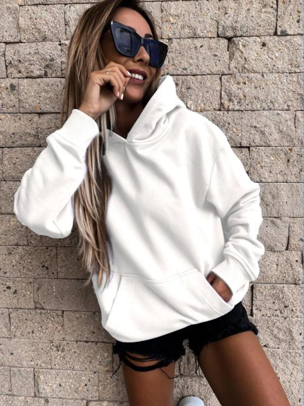 Solid Warm Women Hoodie Cool Women's Skate