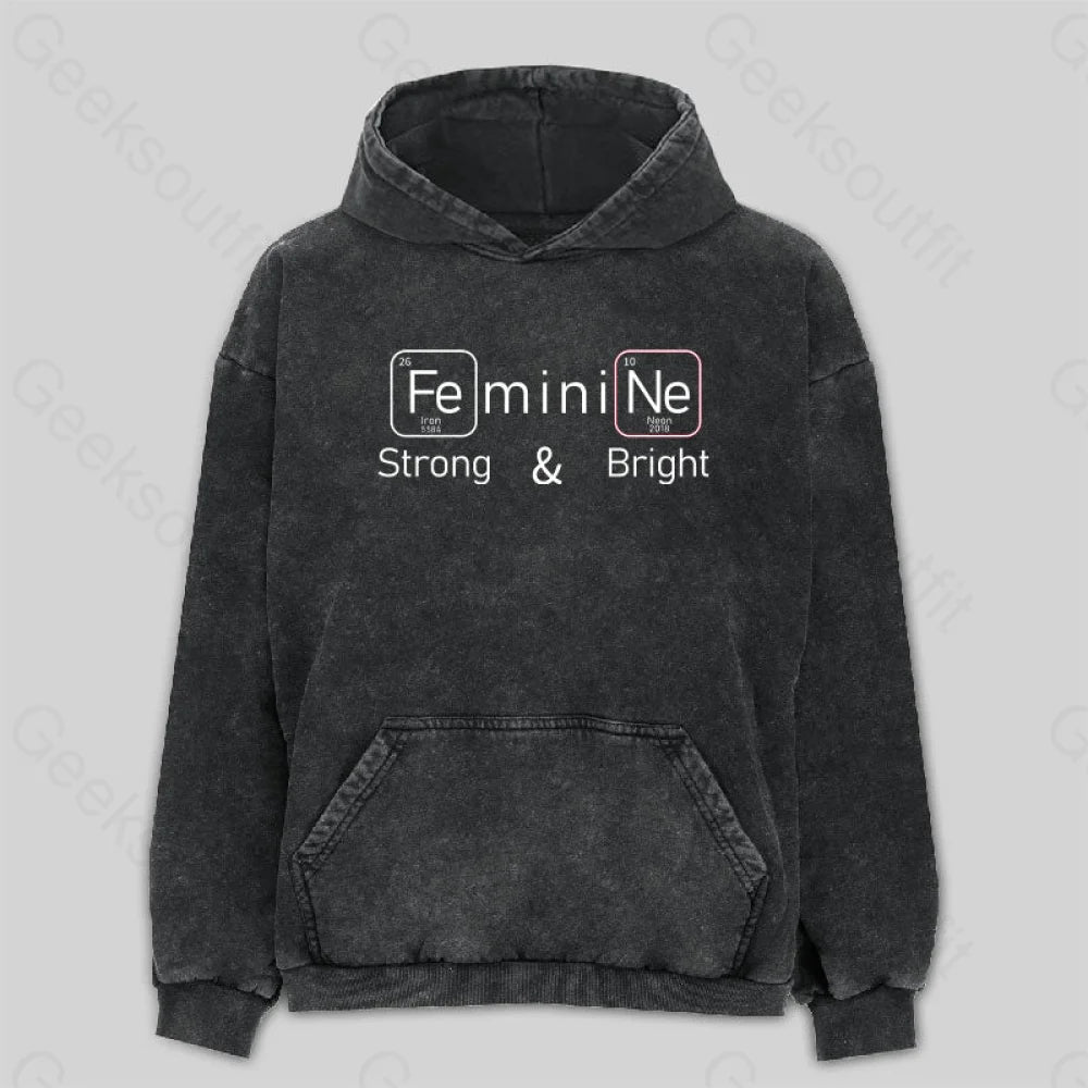 Strong and Bright Washed Hoodie Sustainable Organic