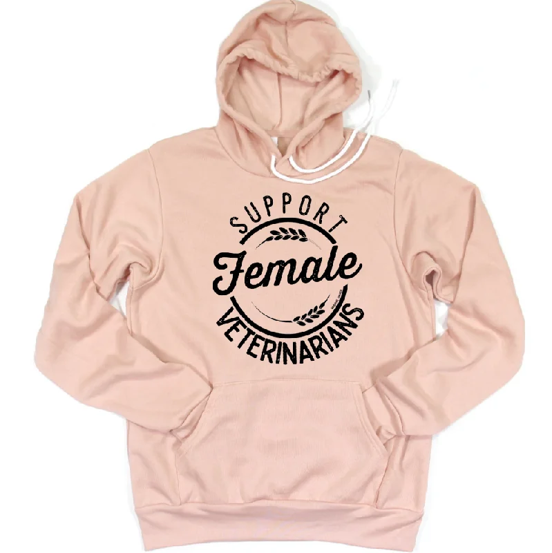 Support Female Veterinarians Hoodie (S-3XL) Unisex - Multiple Colors! Refined Women's Velvet