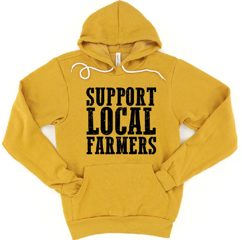 Support Local Farmers Hoodie (S-3XL) Unisex - Multiple Colors! Compression