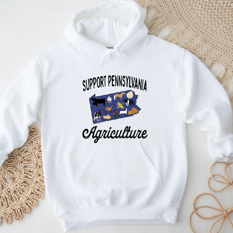 Support Pennsylvania Agriculture Hoodie (S-3XL) Unisex - Multiple Colors!