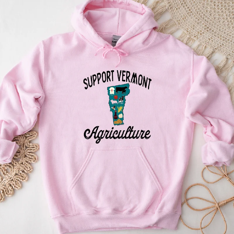 Support Vermont Agriculture Hoodie (S-3XL) Unisex - Multiple Colors!