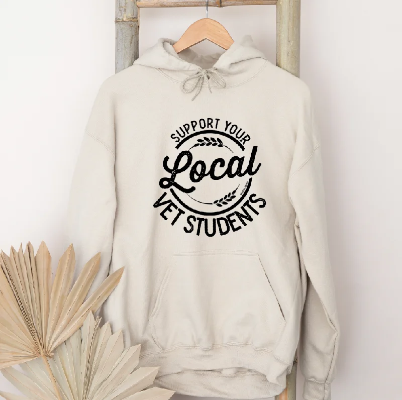 Support Your Local Vet Students Hoodie (S-3XL) Unisex - Multiple Colors! Vintage Women's 1970S Support Your Local Vet Students Hoodie (S-3XL) Unisex - Multiple Colors! Vintage Women's 1970S