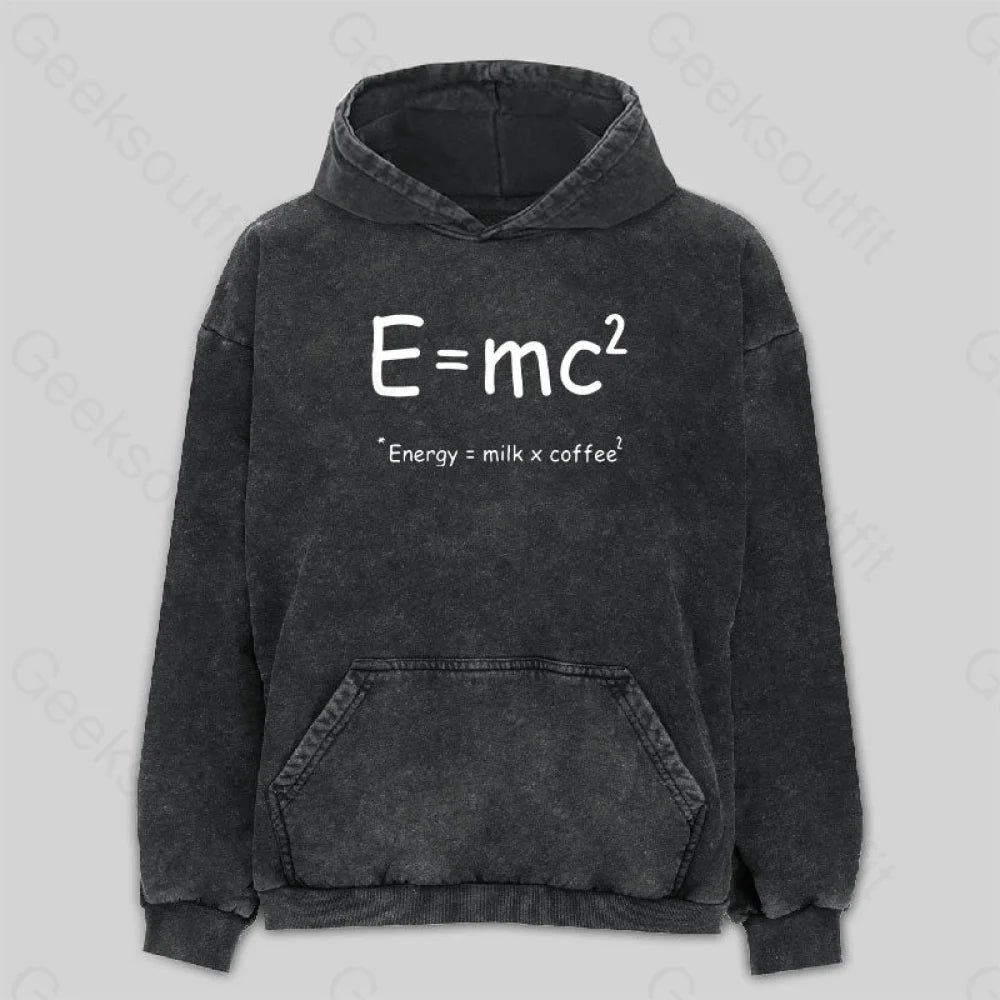 Theory of Relativity Funny Equation Washed Hoodie Country
