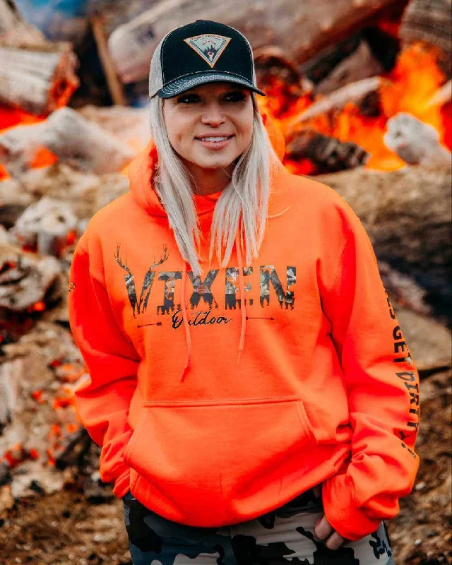 Vixen Huntress Pullover Hoodie-Safety Cozy Women's Sherpa - lined
