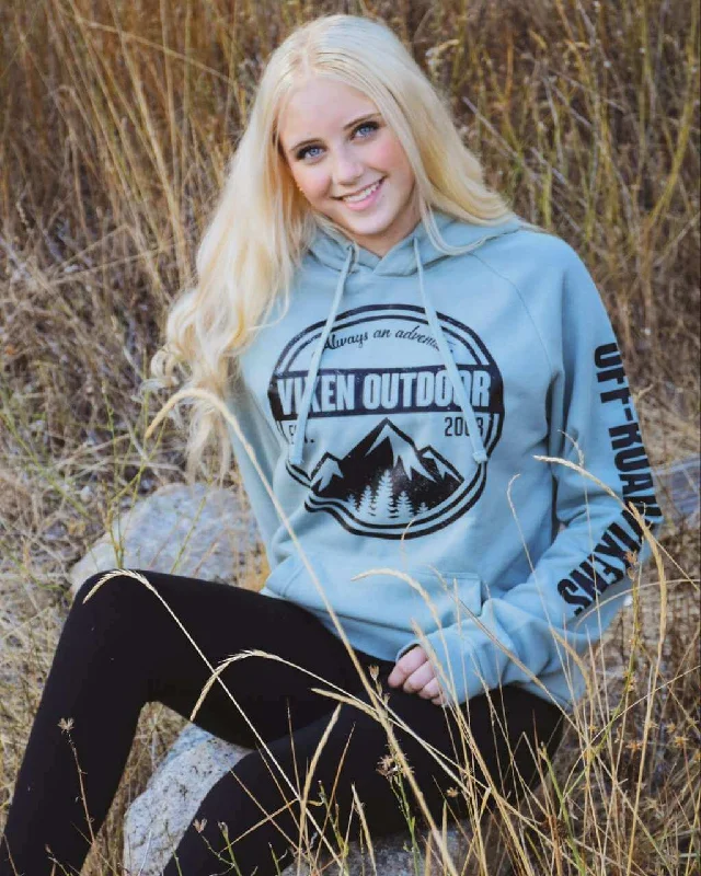 Vixen Outdoor Unisex Pullover Hoodie - Sage Refined Women's Hand - crafted