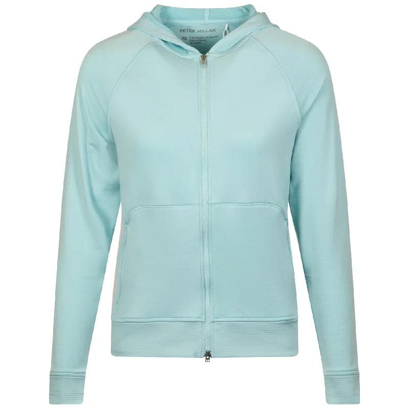 Womens Beaumont Full Zip Hoodie Blue Spruce - AW24 Classic Women's Tweed