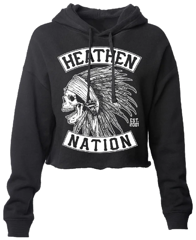 Women's Chief Crop Hoodie Classic Women's Tweed
