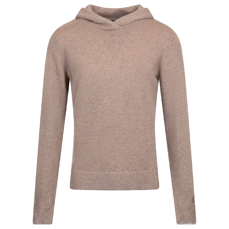Womens Classic Koko Hoodie Clay Heather - AW24 Cashmere