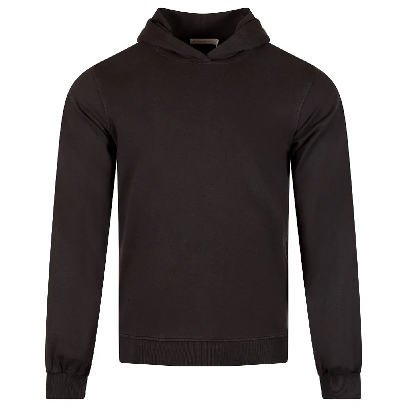 Womens Lava Wash Relaxed Hoodie Black - AW24 Traditional Women's 