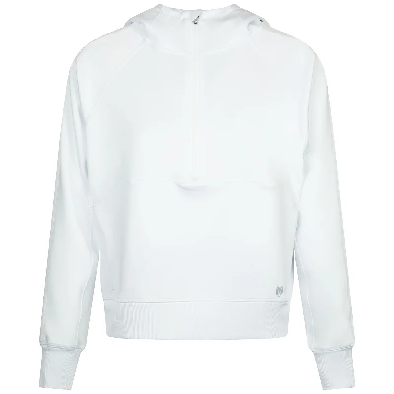 Womens Nash Half Zip Hoodie Arctic - SU24 Artistic Women's Hand - painted