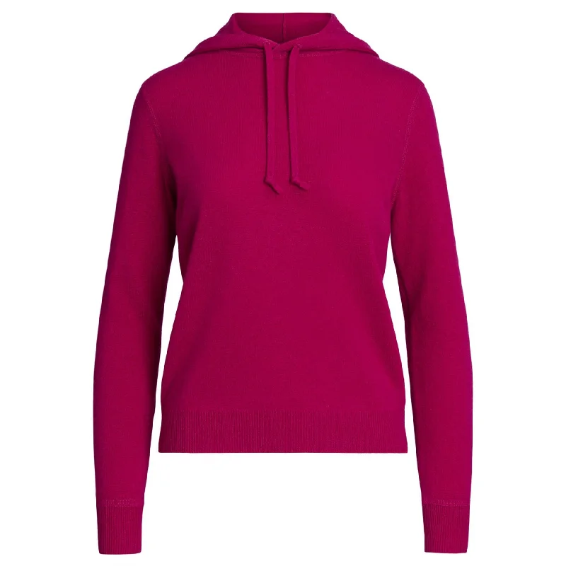 Womens RLX Cashmere Hoodie Fuchsia Berry - AW24 Artistic Women's Avant - 