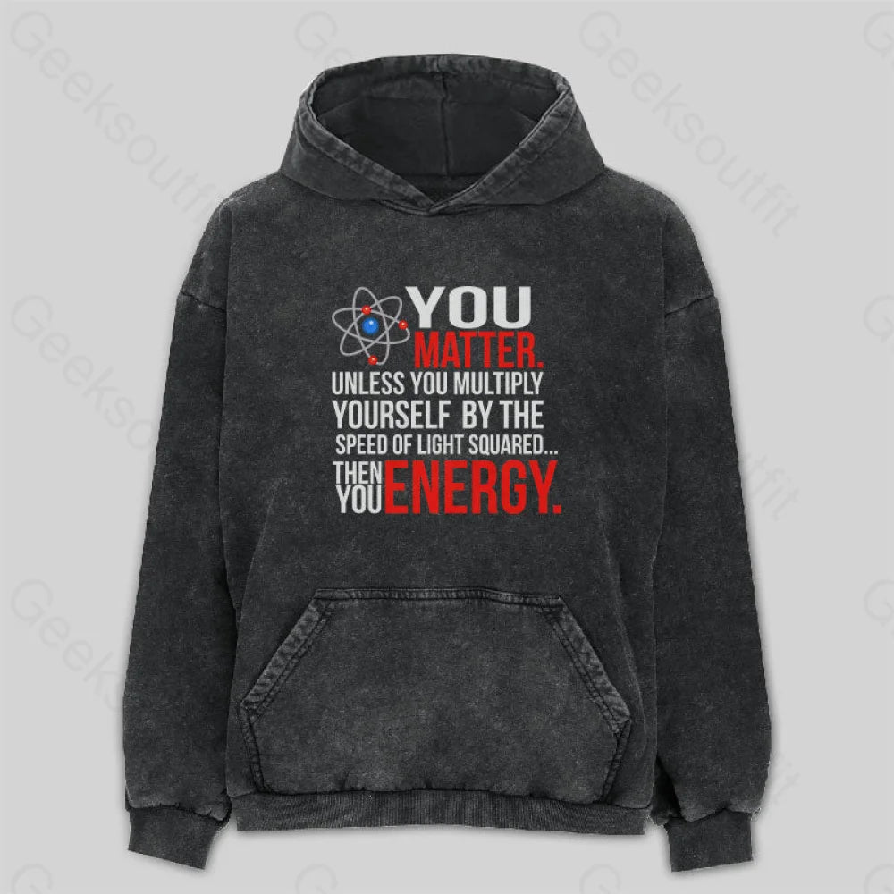 You Matter Washed Hoodie Relaxed Women's Beachy